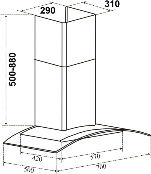 MÁY HÚT MÙI BINOVA BI-6688-ISO-07